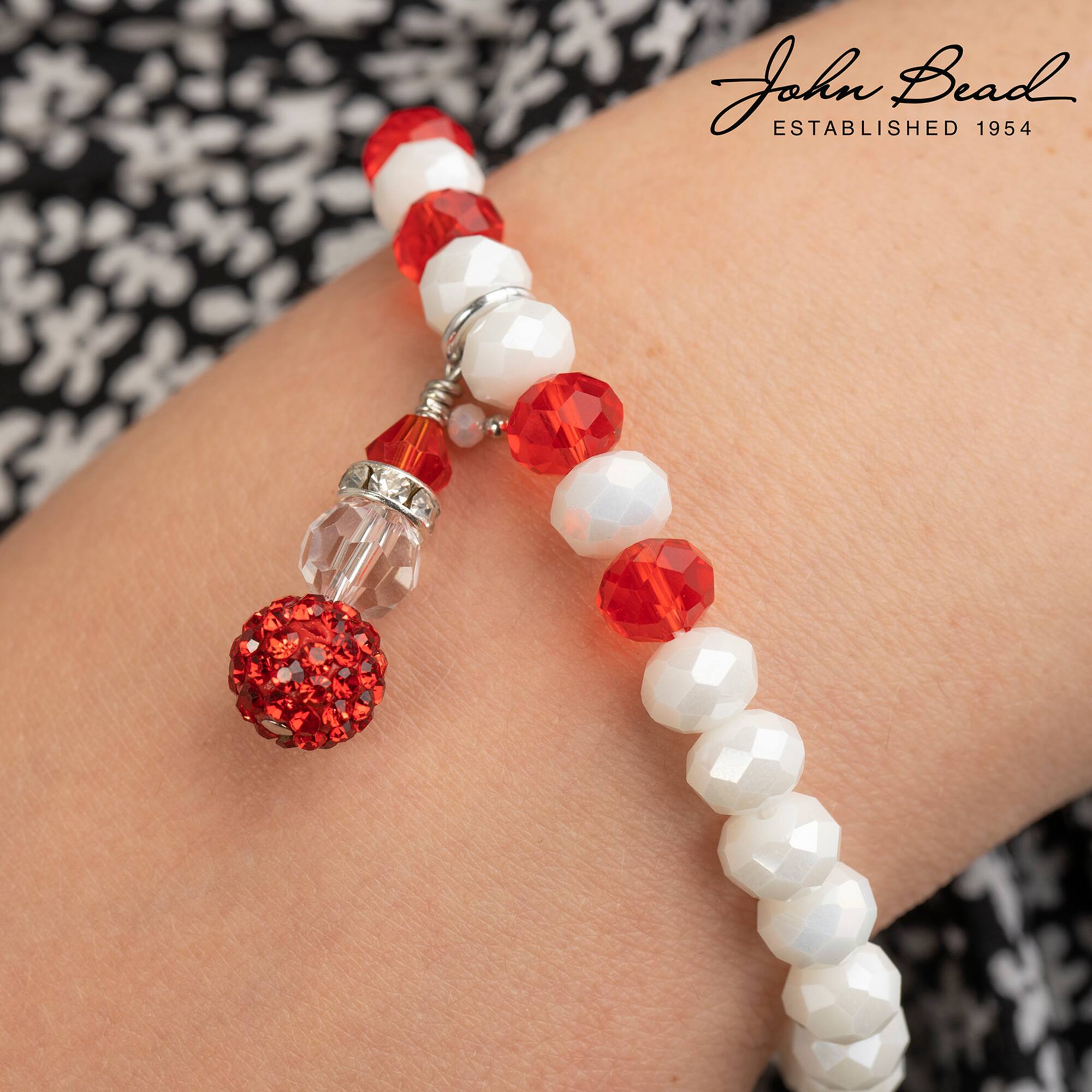 Crystal Lane DIY 7" Mixed Material Snowmen Stack Designer Holiday Christmas Bead Strand